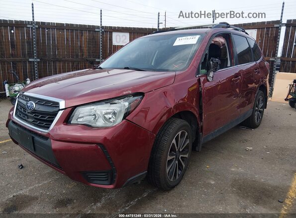 JF2SJGECXHH427055 2017 SUBARU FORESTER2. Red Առջևի ձախ երեք քառորդ տեսարան