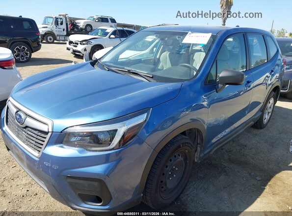 JF2SKAAC3MH400404 2021 SUBARU FORESTER Blue Przód lewy