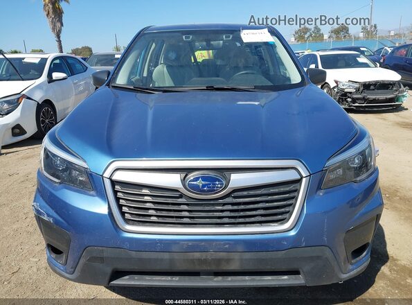 JF2SKAAC3MH400404 2021 SUBARU FORESTER Blue Widok wnętrza z tyłu