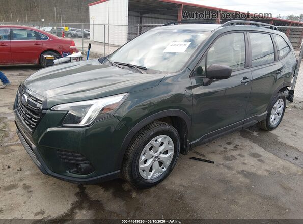 JF2SKACC3NH513882 2022 SUBARU FORESTER Green Front left
