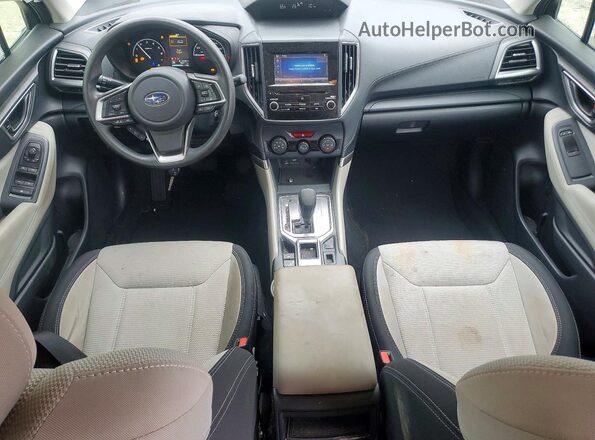 JF2SKACCXKH452333 2019 SUBARU FORESTER Black Widok deski rozdzielczej