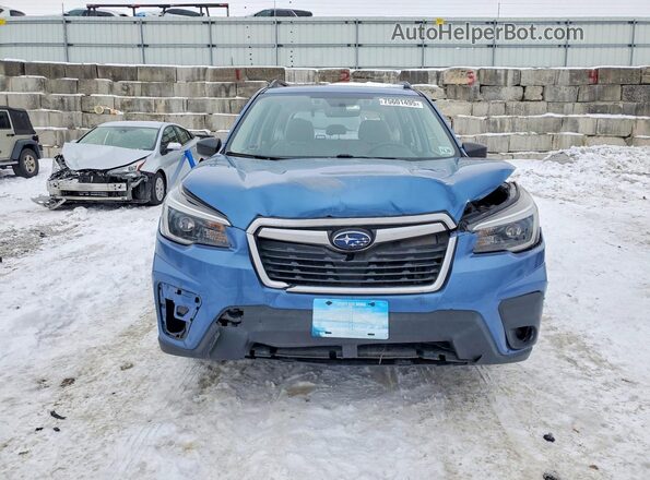 JF2SKADC1MH404656 2021 SUBARU FORESTER Blue Front view