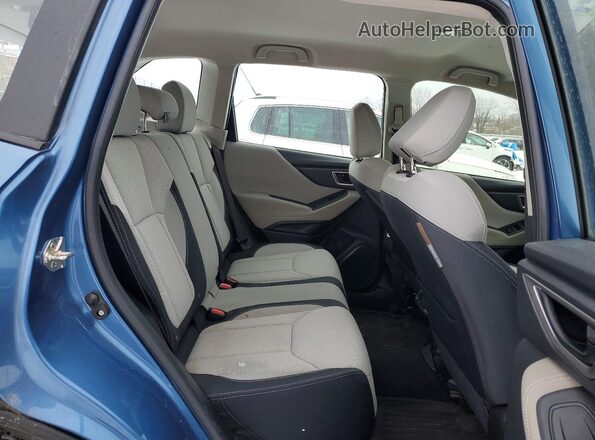 JF2SKADC1MH404656 2021 SUBARU FORESTER Blue Rear seats view