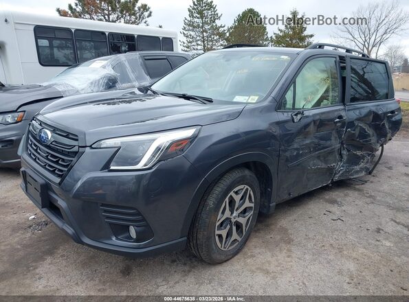 JF2SKAEC4NH509272 2022 SUBARU FORESTER Gray Առջևի ձախ երեք քառորդ տեսարան