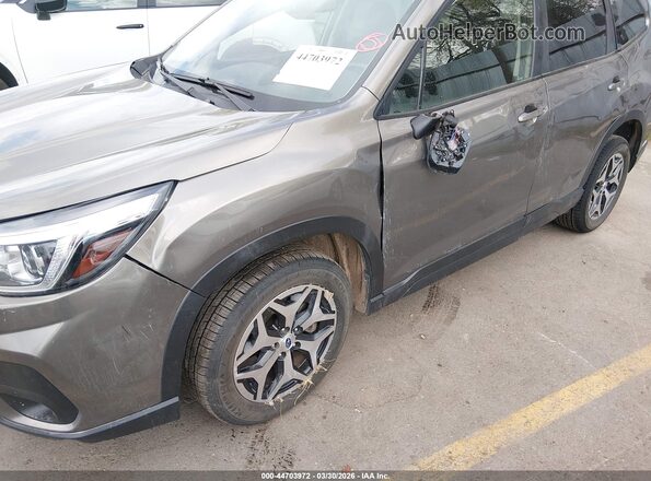 JF2SKAEC5KH442838 2019 SUBARU FORESTER Gray წინა ხედი
