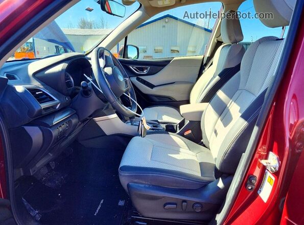 JF2SKAFC4MH424784 2021 SUBARU FORESTER Red Вид салону спереду