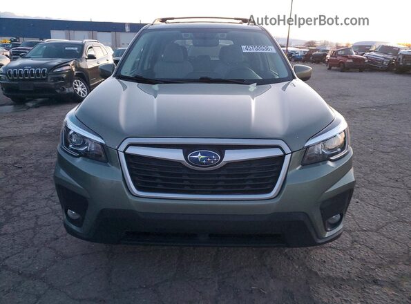 JF2SKAGC2KH565705 2019 SUBARU FORESTER Green წინა ხედი