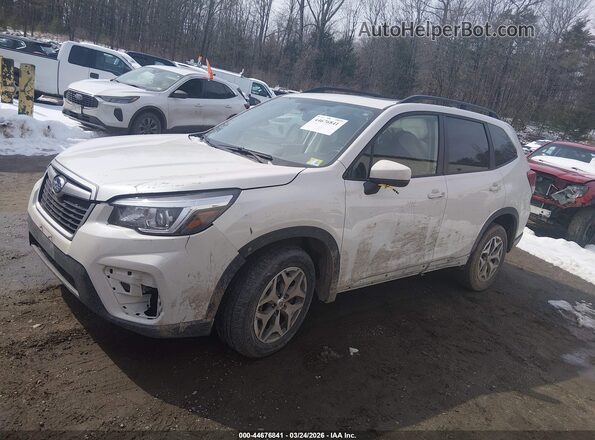 JF2SKAGC4LH569708 2020 SUBARU FORESTER White წინა მარცხენა ხედი სამი მეოთხედიდან
