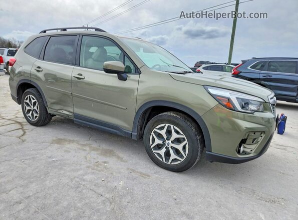 JF2SKAJC0MH414230 2021 SUBARU FORESTER Green Առջևի աջ