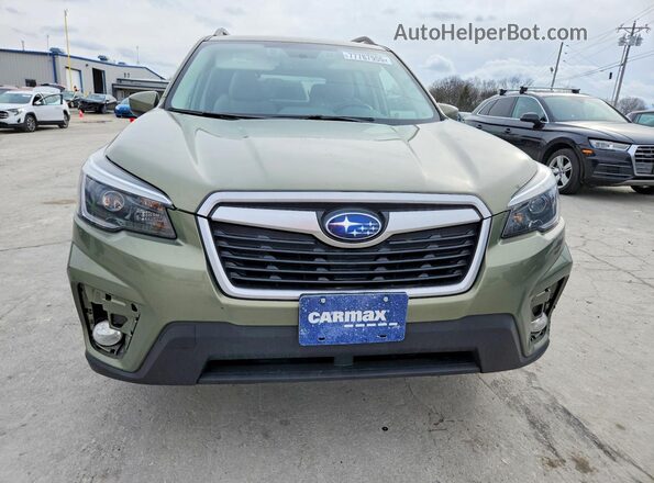 JF2SKAJC0MH414230 2021 SUBARU FORESTER Green Դիմացի տեսք
