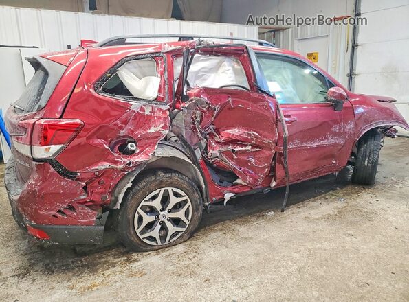 JF2SKAJC1MH450136 2021 SUBARU FORESTER Red Tył prawy