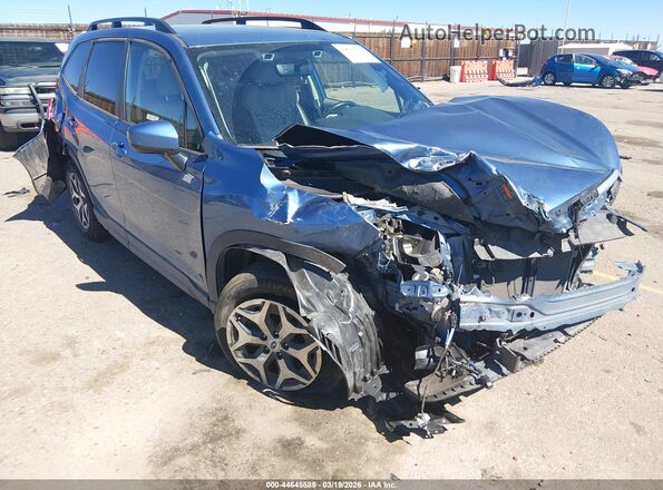 JF2SKAJC1MH470385 2021 SUBARU FORESTER Blue Widok z przodu