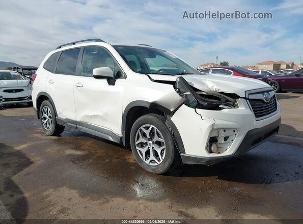 JF2SKAJC2MH565344 2021 SUBARU FORESTER White Դիմացի տեսք