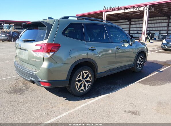 JF2SKAJCXMH424361 2021 SUBARU FORESTER Зеленый Задняя правая четверть