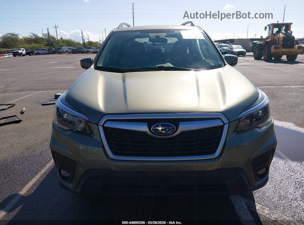 JF2SKAJCXMH424361 2021 SUBARU FORESTER Зеленый Вид спереди