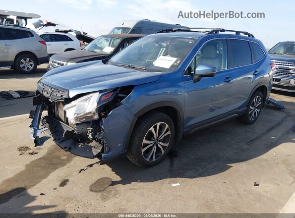 JF2SKAPC3NH487133 2022 SUBARU FORESTER Blue წინა მარცხენა ხედი სამი მეოთხედიდან