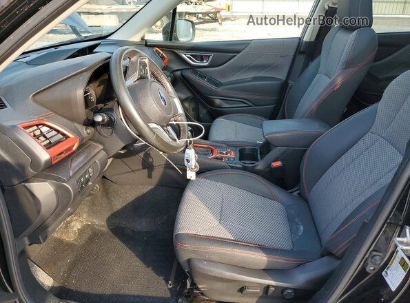 JF2SKARC2MH430174 2021 SUBARU FORESTER Black Front interior view