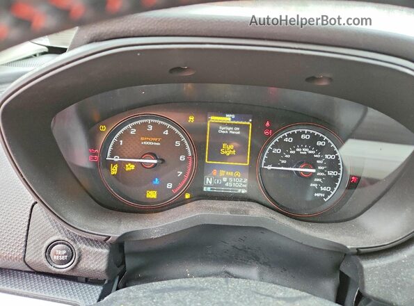 JF2SKARCXMH563586 2021 SUBARU FORESTER Белый Вид щитка приборов