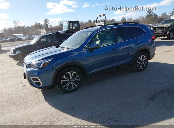 JF2SKASC2MH475691 2021 SUBARU FORESTER Blue Front left