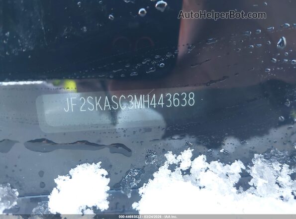 JF2SKASC3MH443638 2021 SUBARU FORESTER White Vista del compartimento del motor