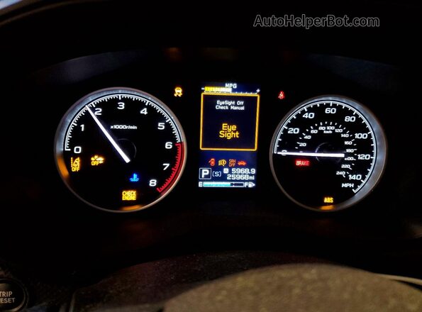 JF2SKASC3MH556134 2021 SUBARU FORESTER Black Widok zestawu wskaźników