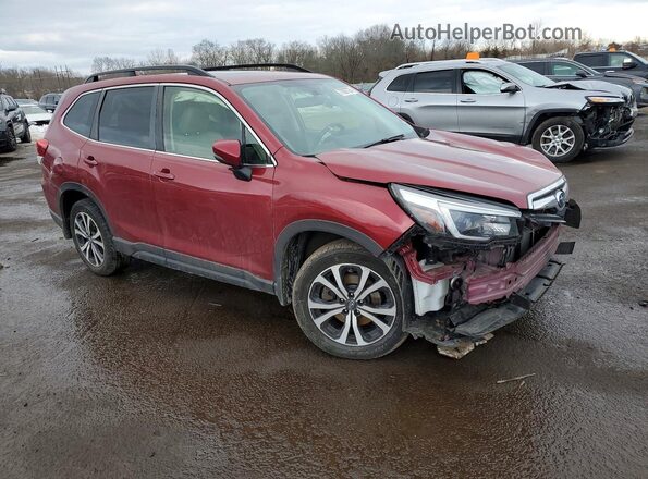 JF2SKASC4MH585240 2021 SUBARU FORESTER Burgundy Առջևի աջ