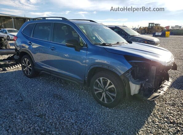 JF2SKASC5KH499982 2019 SUBARU FORESTER Blue Front right