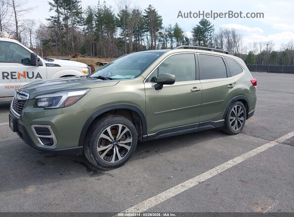JF2SKASC7MH480871 2021 SUBARU FORESTER Green Vista tres cuartos delantera izquierda