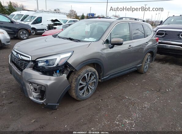 JF2SKASC8MH425023 2021 SUBARU FORESTER Beige Vista tres cuartos delantera izquierda