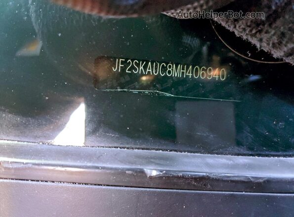 JF2SKAUC8MH406940 2021 SUBARU FORESTER Black VIN կոդի պիտակի տեսք