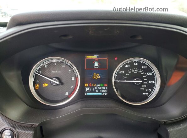 JF2SKAXC7MH403703 2021 SUBARU FORESTER Green Вид щитка приладів