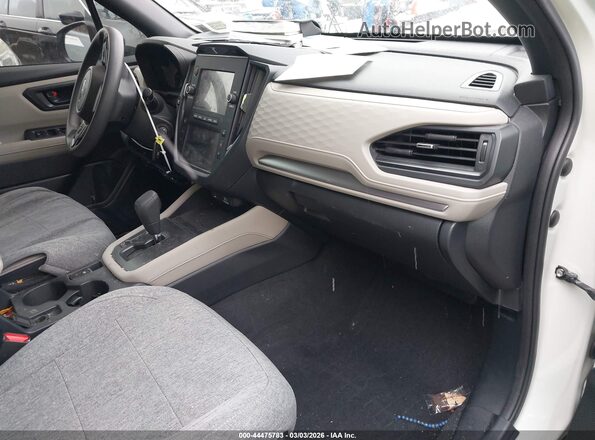 JF2SLDAC9SH498317 2025 SUBARU FORESTER White Widok wnętrza z przodu