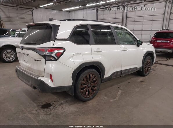 JF2SLDHC4SH515210 2025 SUBARU FORESTER White უკანა მარჯვენა