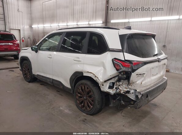 JF2SLDHC4SH515210 2025 SUBARU FORESTER White უკანა მარცხენა
