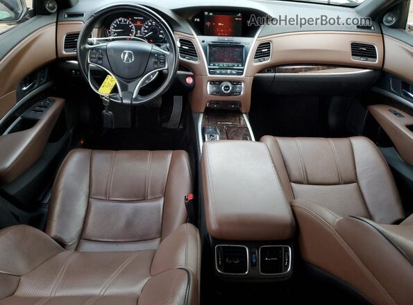 JH4KC1F51JC000984 2018 ACURA RLX Tan Вид панелі приладів