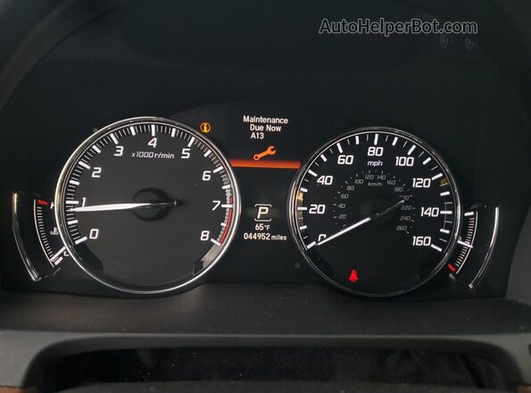 JH4KC1F51JC000984 2018 ACURA RLX Tan Вид щитка приладів