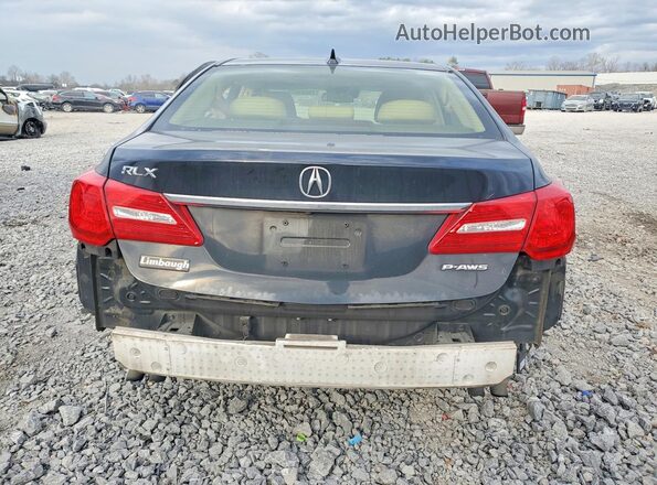 JH4KC1F54GC000146 2016 ACURA RLX Black Vista trasera