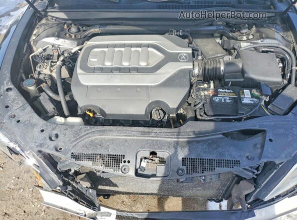 JH4KC1F57GC001615 2016 ACURA RLX Черный Вид задней части салона