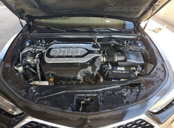JH4KC1F58JC001601 2018 ACURA RLX Black უკანა სალონის ხედი