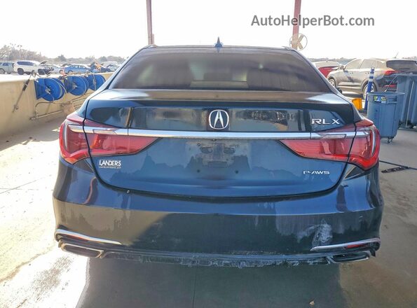 JH4KC1F58JC001601 2018 ACURA RLX Black უკანა ხედი