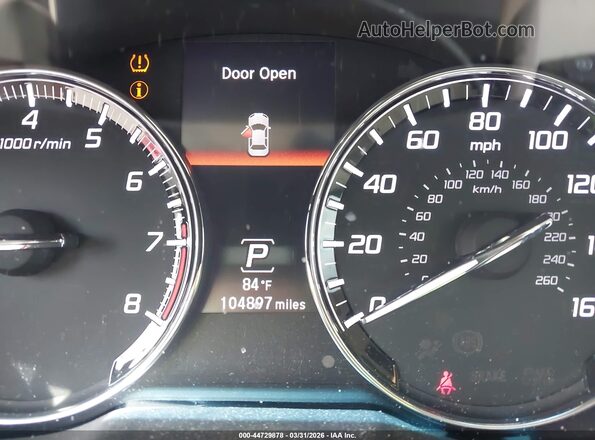 JH4KC1F9XGC000946 2016 ACURA RLX White უკანა სავარძლების ხედი