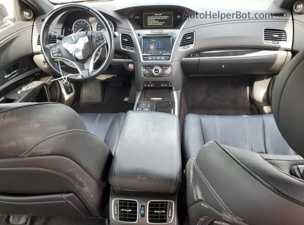 JH4KC2F95JC000513 2018 ACURA RLX Black Вид панелі приладів