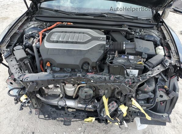 JH4KC2F95JC000513 2018 ACURA RLX Black Вид задньої частини салону