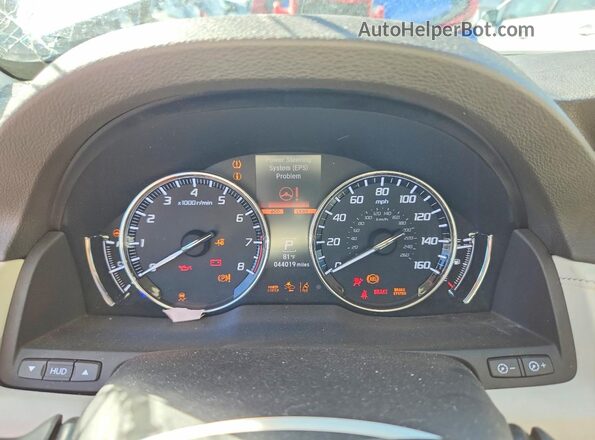 JH4KC2F97JC000383 2018 ACURA RLX White ხელსაწყოთა პანელის ხედი