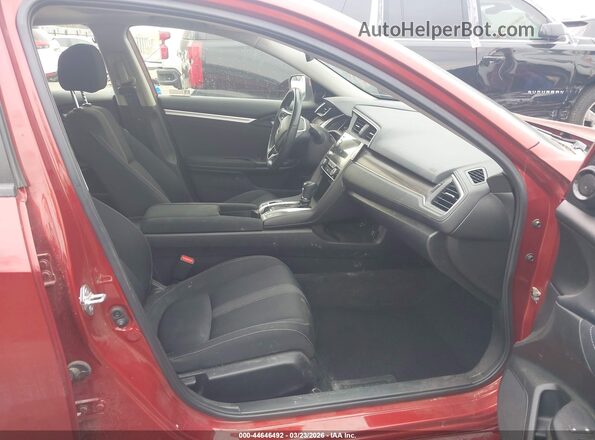 JHMFC1F31KX003894 2019 HONDA CIVIC Red Front interior view