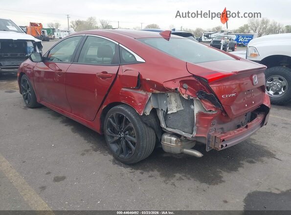 JHMFC1F31KX003894 2019 HONDA CIVIC Red Rear left