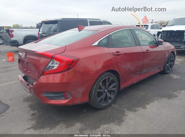 JHMFC1F31KX003894 2019 HONDA CIVIC Red Rear right