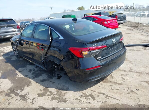JHMFE1F7XNX001031 2022 HONDA CIVIC Black Trasero izquierdo