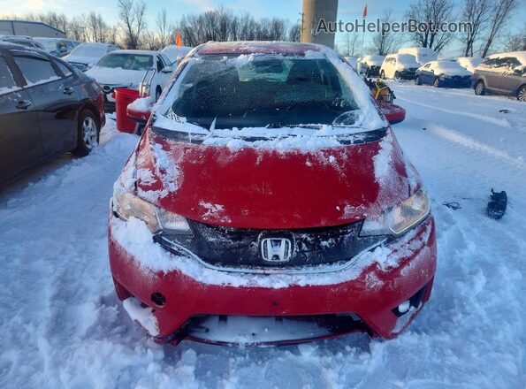 JHMGK5H89HS003705 2017 HONDA FIT Красный Вид спереди