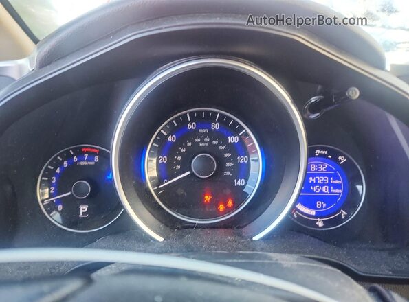 JHMGK5H89HS003705 2017 HONDA FIT Красный Вид щитка приборов